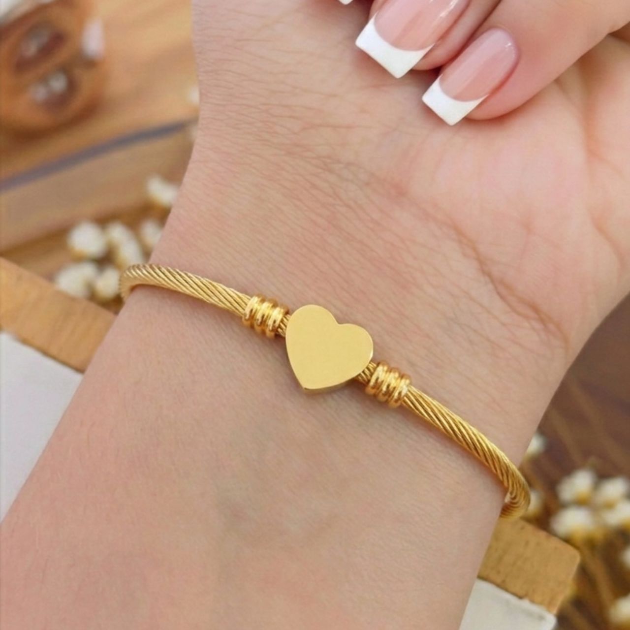 Bracelete Ajustável Coração