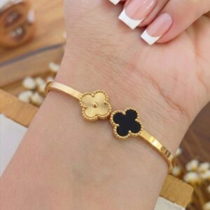 Bracelete Trevo Preto