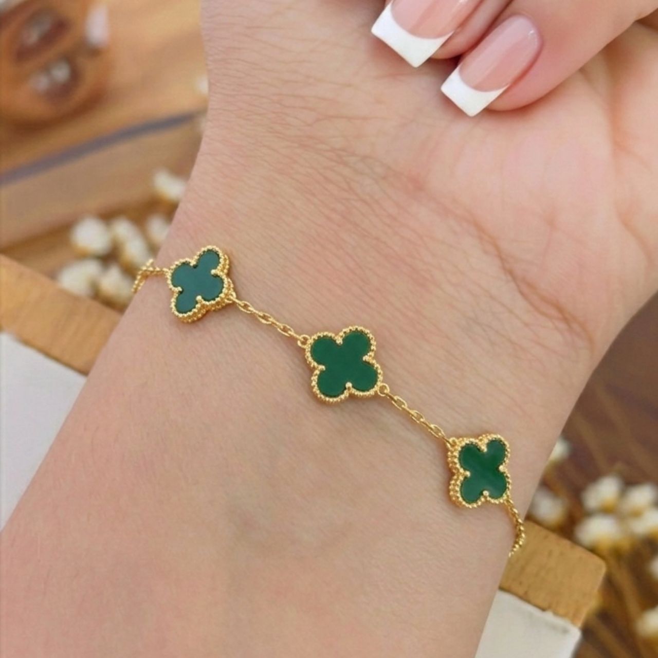 Pulseira Trevo Verde