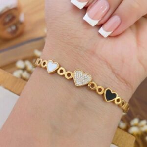 Bracelete corações