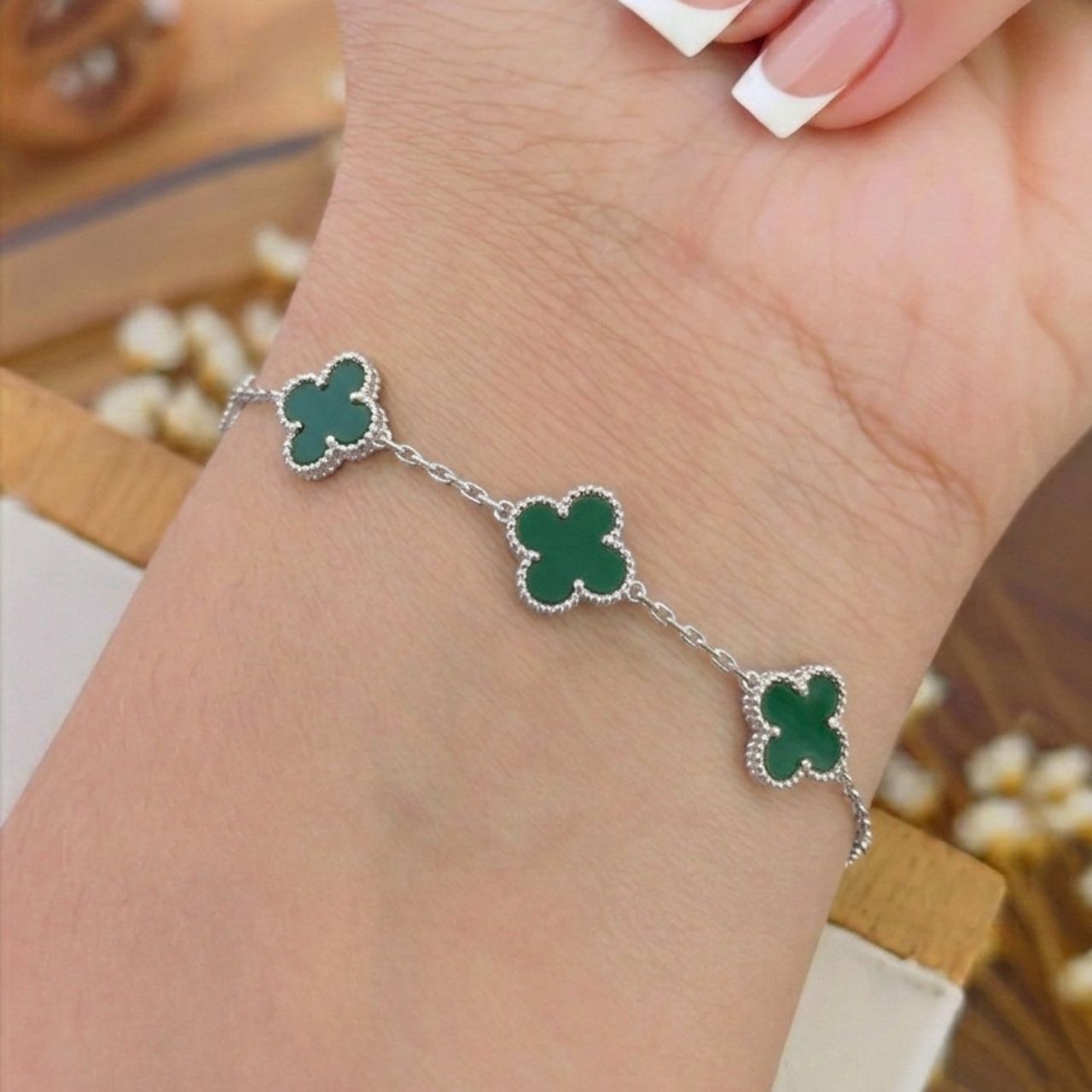 Pulseira Trevo Verde
