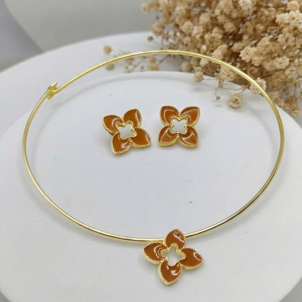 Conjunto Gargantilha e Brinco