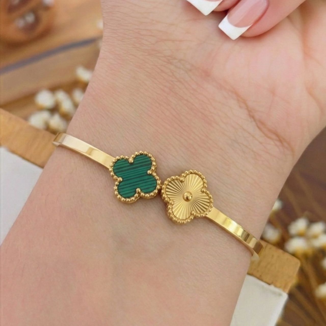 Bracelete Trevo Verde