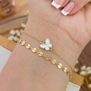 Pulseira Dupla Borboleta