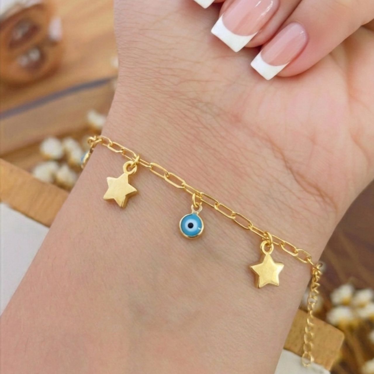 Pulseira Olho Grego Estrela