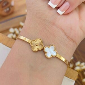 Bracelete Trevo Branco